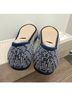 ROTHY'S 100% Recycled Polyester Houndstooth White Blue Flats Size 10 - photo 3