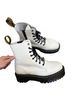 Dr. Martens 100% Leather White Black Boots Size EU 42 - photo 1