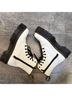 Dr. Martens 100% Leather White Black Boots Size EU 42 - photo 7