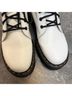Dr. Martens 100% Leather White Black Boots Size EU 42 - photo 4