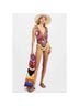 La DoubleJ Graphic Red Black One Piece Swimsuit Size S - photo 5