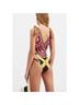 La DoubleJ Graphic Red Black One Piece Swimsuit Size S - photo 6