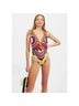 La DoubleJ Graphic Red Black One Piece Swimsuit Size S - photo 7