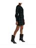 STAUD Checkered-gingham Black Cocktail Dress Size XS - photo 3