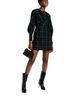 STAUD Checkered-gingham Black Cocktail Dress Size XS - photo 4