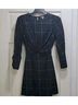 STAUD Checkered-gingham Black Cocktail Dress Size XS - photo 8