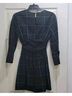 STAUD Checkered-gingham Black Cocktail Dress Size XS - photo 9