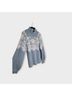 Tularosa Fair Isle Blue White Turtleneck Sweater Size M - photo 7