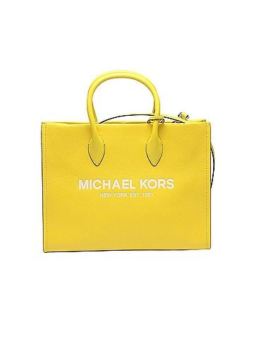 Michael Kors Michael Kors handbag shoulder bag in yellow calf leather (view 2)