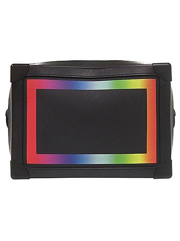 Louis Vuitton Louis Vuitton Soft Trunk Rainbow Taiga M30341 Leather Black Shoulder Bag LV 0844LOUIS VUITTON Men's (view 2)