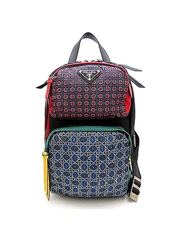 Prada PRADA 2018 Spring/Summer Collection 1BZ026 Nylon Body Bag in Black and Multicolor, Men's, 353124 (view 1)