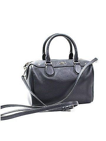 Coach Coach shoulder bag, handbag, PVC and leather, navy, for COACH, women's (view 1)