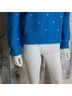 Generation Love Stars Blue Silver Casual Sweaters Size L - photo 12