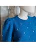 Generation Love Stars Blue Silver Casual Sweaters Size L - photo 5
