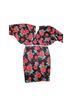 ASOS Floral Black Red Casual Dress Size 6 - photo 8