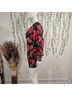 ASOS Floral Black Red Casual Dress Size 6 - photo 6