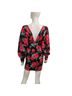 ASOS Floral Black Red Casual Dress Size 6 - photo 2