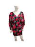 ASOS Floral Black Red Casual Dress Size 6 - photo 3