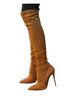Giuseppe Zanotti 100% Suede Brown Boots Size 8 1/2 - photo 1