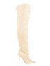Paris Texas 100% Suede Ivory Boots Size 7 - photo 1