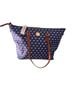 Dooney & Bourke Print Blue White Leather Tote One size - photo 1