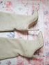 Paris Texas 100% Suede Ivory Boots Size 7 - photo 6