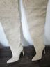 Paris Texas 100% Suede Ivory Boots Size 7 - photo 10