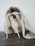 Paris Texas 100% Suede Ivory Boots Size 7 - photo 13