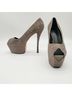 Giuseppe Zanotti 100% Suede Gray Heels Size 11 - photo 12