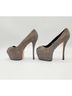 Giuseppe Zanotti 100% Suede Gray Heels Size 11 - photo 5