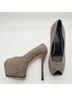 Giuseppe Zanotti 100% Suede Gray Heels Size 11 - photo 7