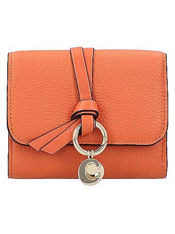 Chloé Chloé Small Alphabet Tri-Fold Wallet Orange (view 1)