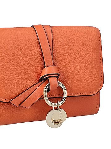 Chloé Chloé Small Alphabet Tri-Fold Wallet Orange (view 2)