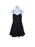 Aqua Floral Black Cocktail Dress Size 4 - photo 1