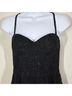 Aqua Floral Black Cocktail Dress Size 4 - photo 4