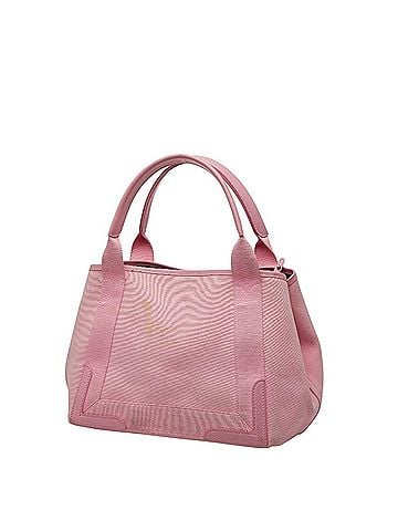 Balenciaga Balenciaga Navy Cabas S Handbag 339933 Pink Canvas and Leather Women's BALENCIAGA (view 2)