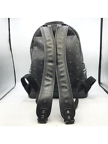 MCM MCM Stark Side Stud Backpack in Visetos, Size M, Black (MMK6SVE38BK001) (view 2)
