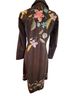 Johnny Was Stripes Brown Multi Color Coat Size S - photo 2