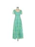 Likely Floral Blue Green Cocktail Dress Size 0 - photo 1