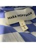 Mara Hoffman Checkered-gingham Blue White Casual Dress Size S - photo 3