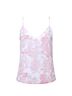 L'Agence 100% Silk 100% Polyester Floral Pink White Sleeveless Top Size L - photo 1