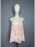 L'Agence 100% Silk 100% Polyester Floral Pink White Sleeveless Top Size L - photo 4