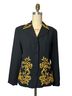 Carole Little Black Gold Jacket Size 8 - photo 1