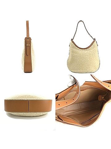Tod's Tod's Shoulder Bag Boa Leather Beige x Brown Women's 55833g (view 2)