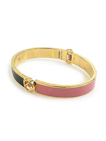 Fendi FENDI Bangle Metal Black x Pink Gold Women's 56003a (view 2)
