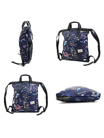 Bally BALLY Backpack Nylon Navy x Black Men's Women's 56141g (view 2)