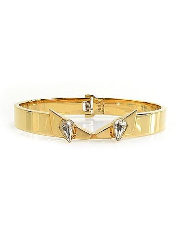 Fendi FENDI Bangle Bracelet Monster Eye Metal Rhinestone Gold Silver Women's e60165k (view 1)