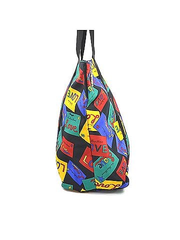 Yves Saint Laurent Yves Saint Laurent Shoulder Bag Tote Nylon Black Multicolor Women's e60579g (view 2)