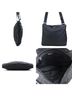 Prada 100% Nylon Black Prada PRADA Shoulder Bag Nylon Black Silver Men's e60652a One size - photo 2