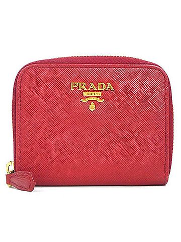 Prada PRADA wallet/coin case leather red men's women's h30996a (view 1)